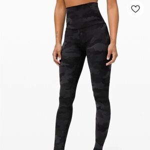 lululemon athletica Black Camo Leggings super high rise